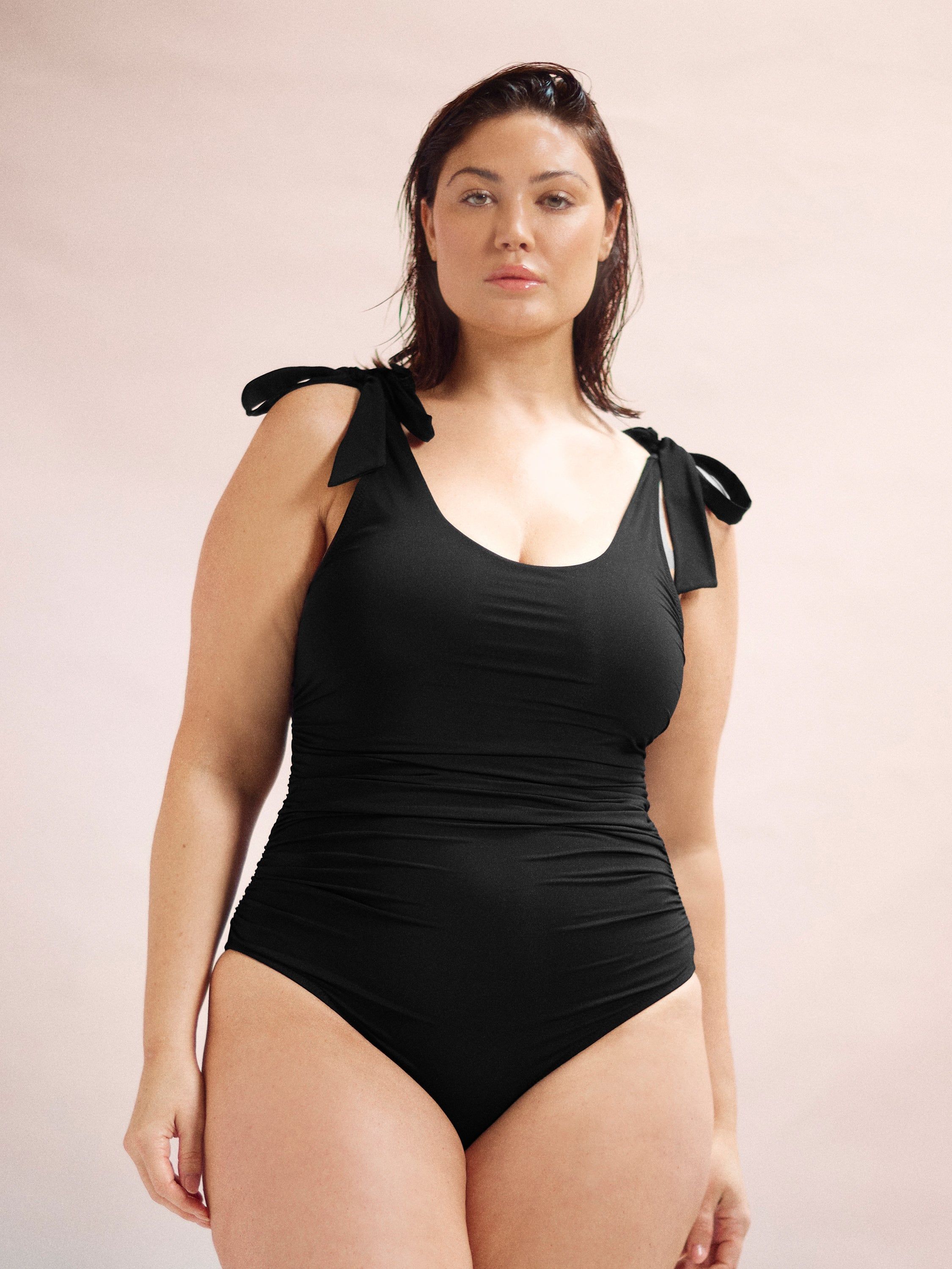 Ruched Bow One Piece Swimsuit Black sold by Hanky Panky product image thumbnail 4