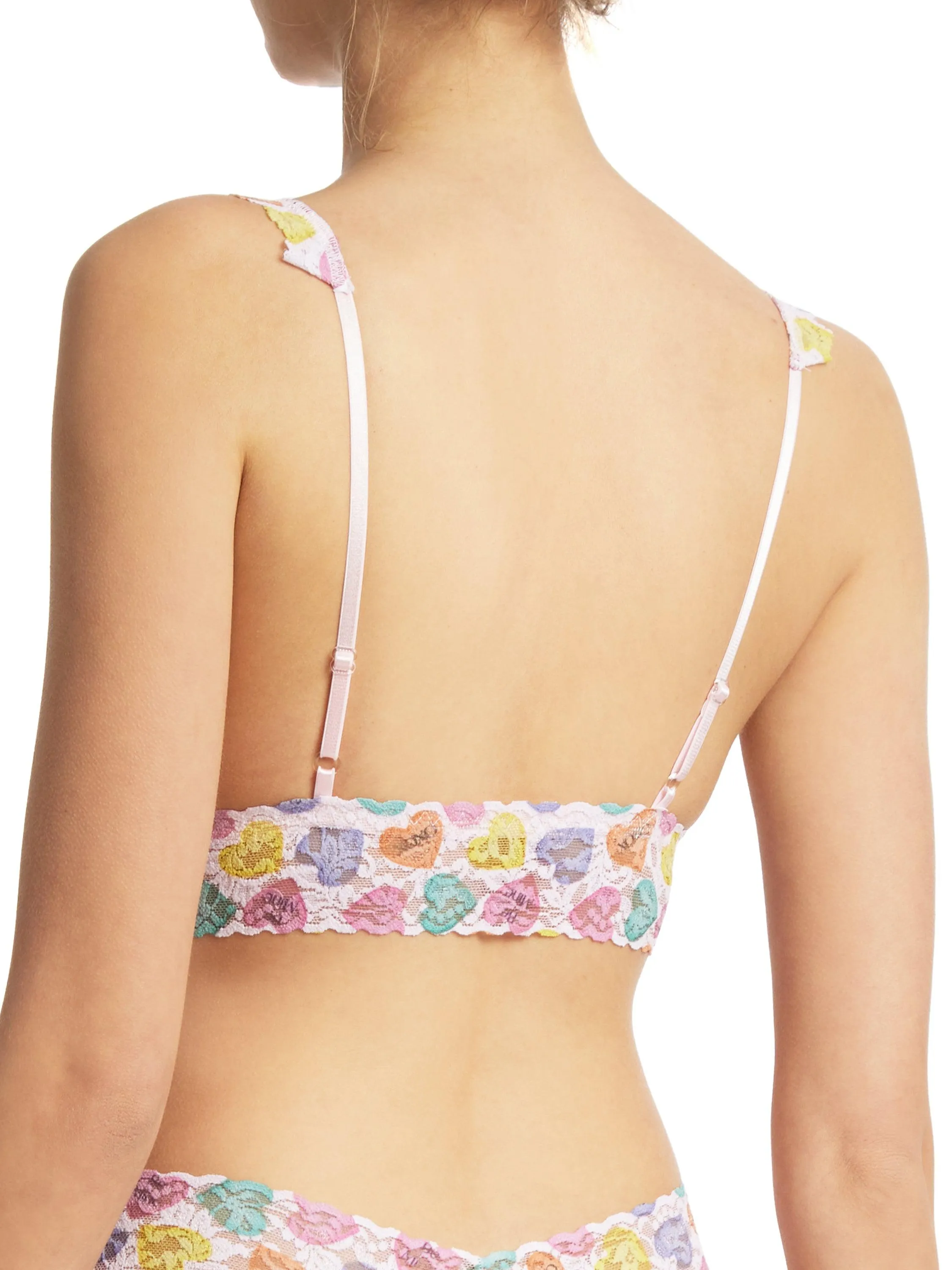 Printed Signature Lace Crossover Bralette Be Mine Sale sold by Hanky Panky product image thumbnail 2