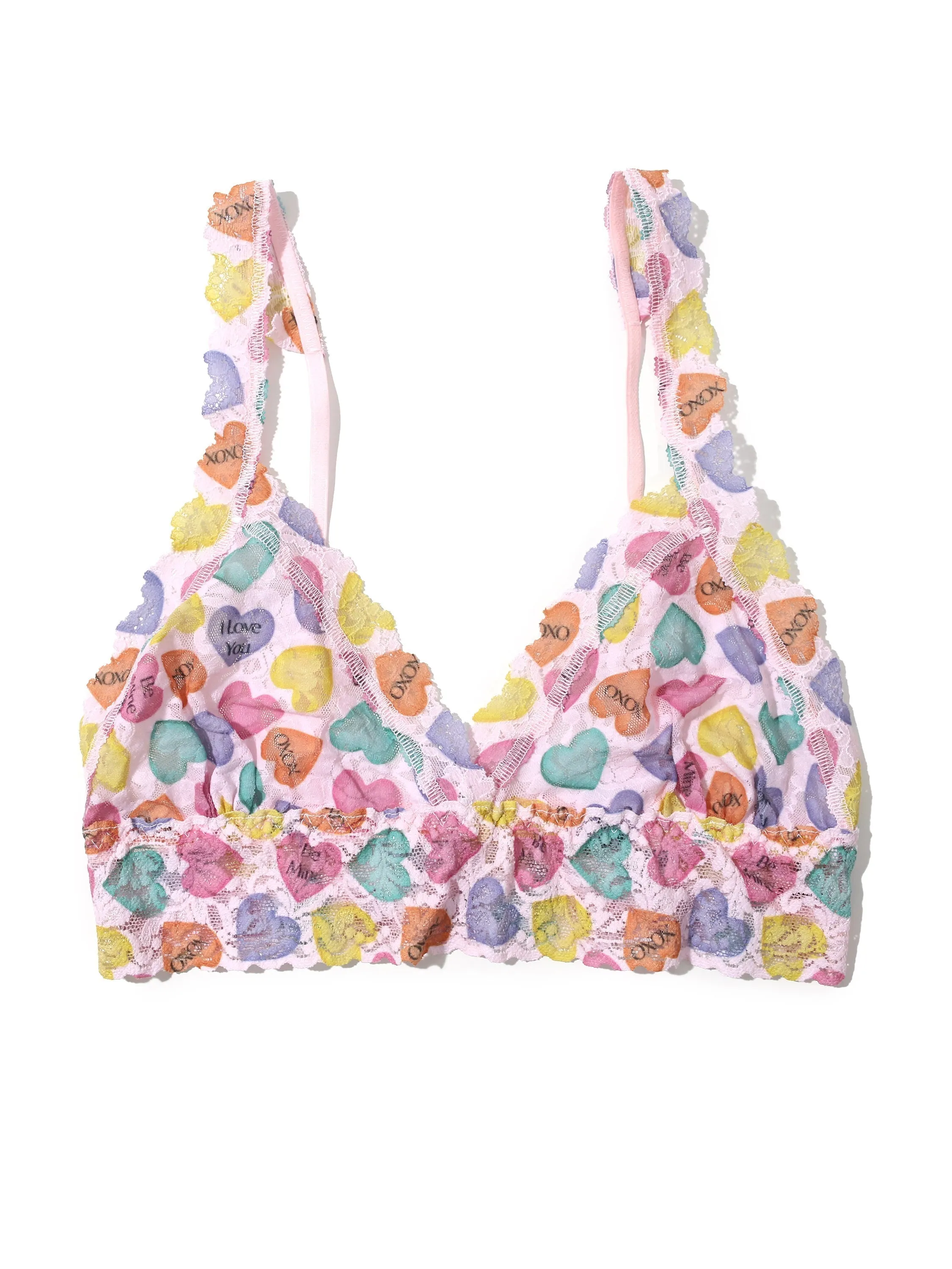 Printed Signature Lace Crossover Bralette Be Mine Sale sold by Hanky Panky product image thumbnail 3