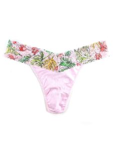 Supima® Cotton Original Rise Thong with Contrast Trim sold by Hanky Panky
