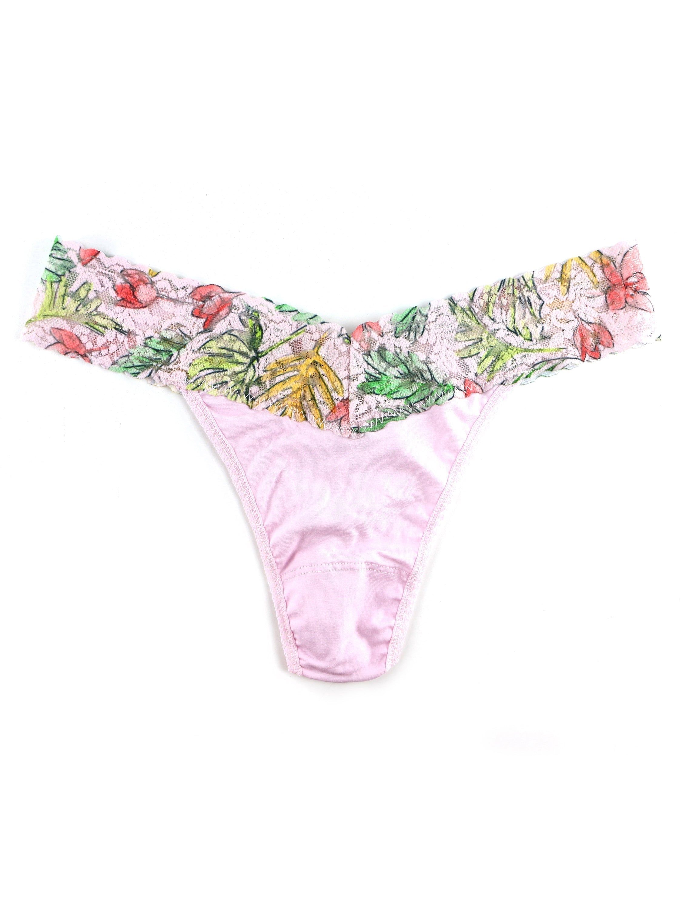 Supima® Cotton Original Rise Thong with Contrast Trim sold by Hanky Panky
