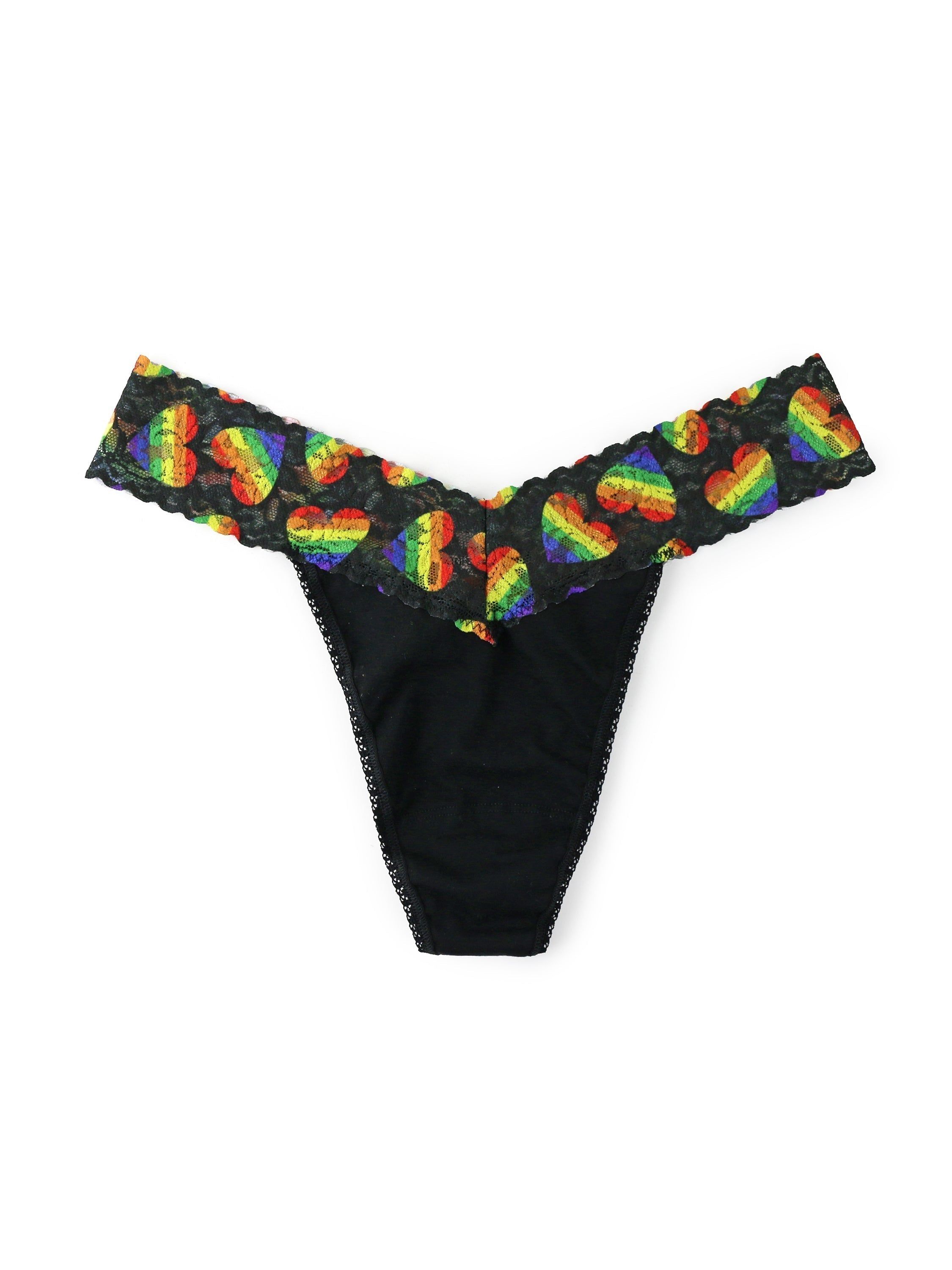 Supima® Cotton Original Rise Thong with Contrast Trim sold by Hanky Panky product image thumbnail 5