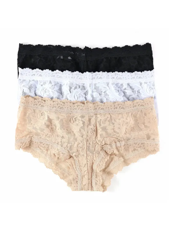 3 Pack Signature LaceĀ® Boyshorts sold by Hanky Panky