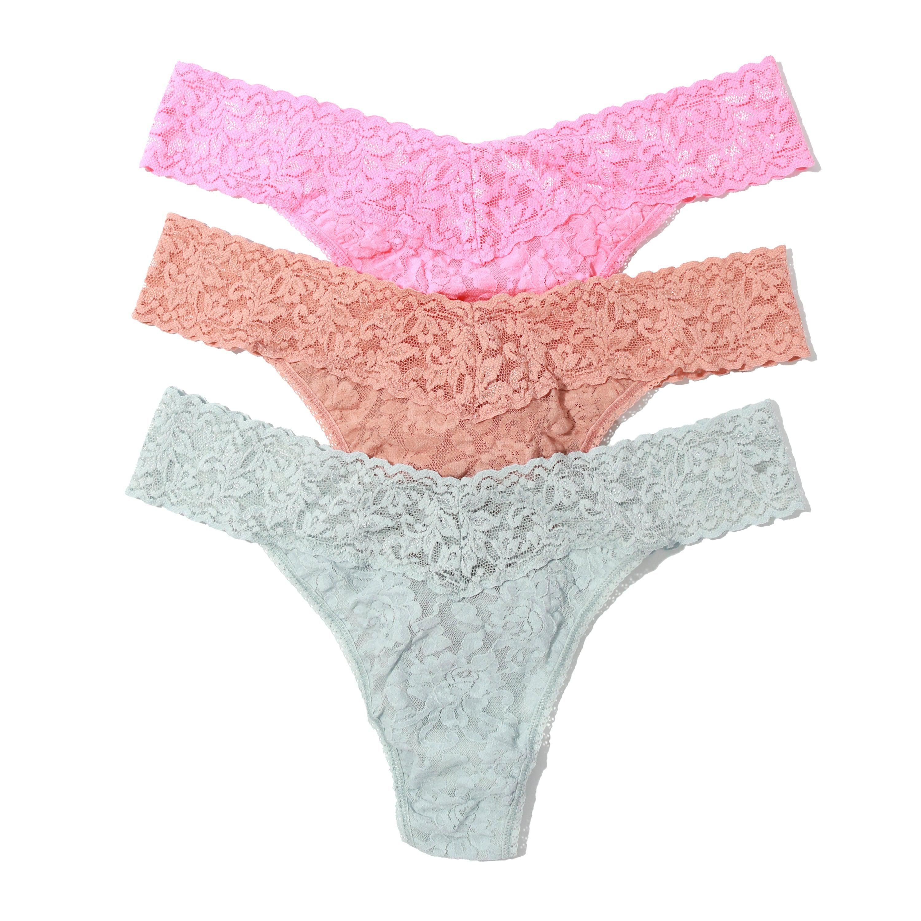 Holiday 3 Pack Signature Lace Original Rise Thongs Sale sold by Hanky Panky product image thumbnail 2