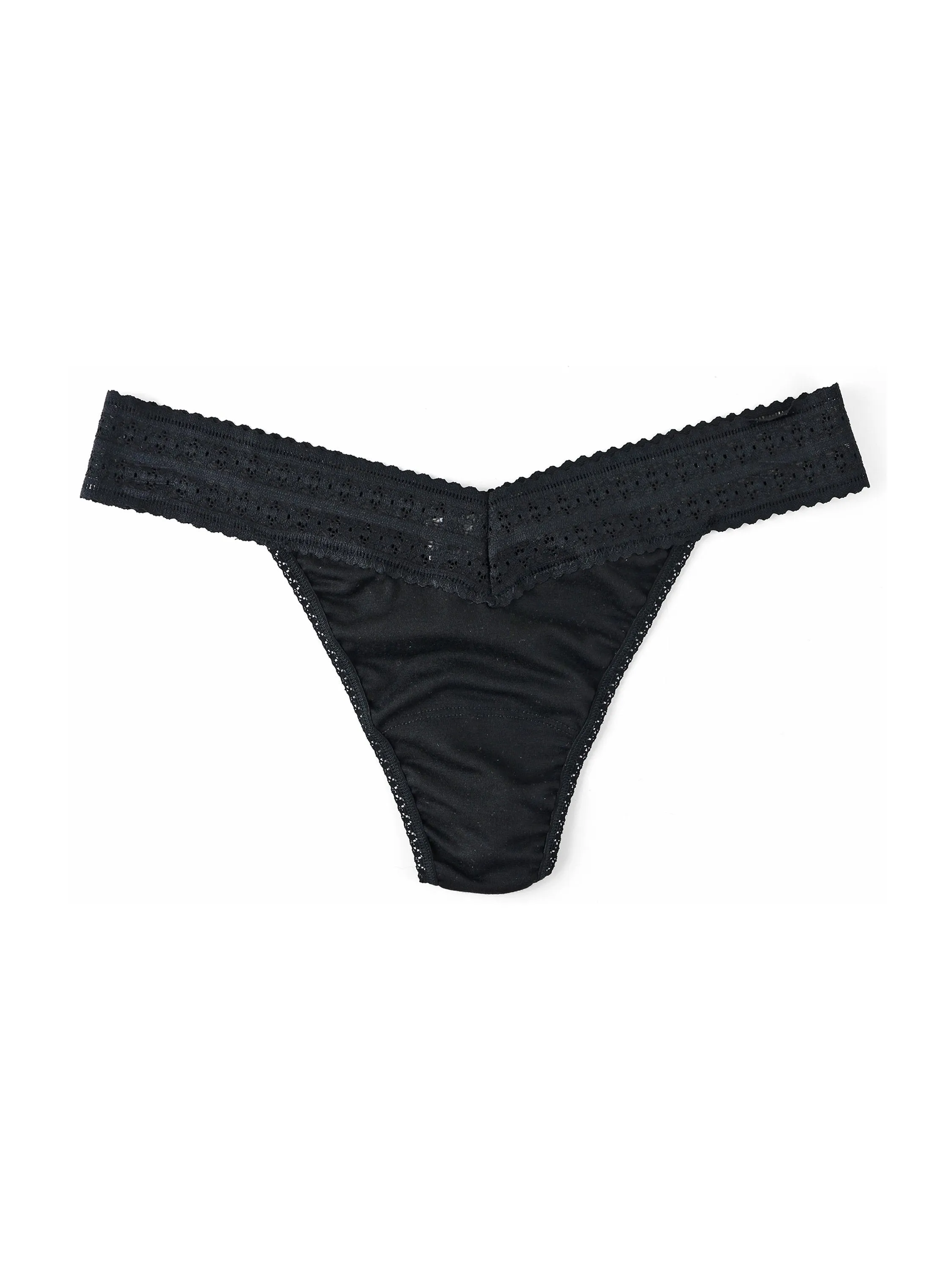 DreamEase™ Original Rise Thong Black sold by Hanky Panky