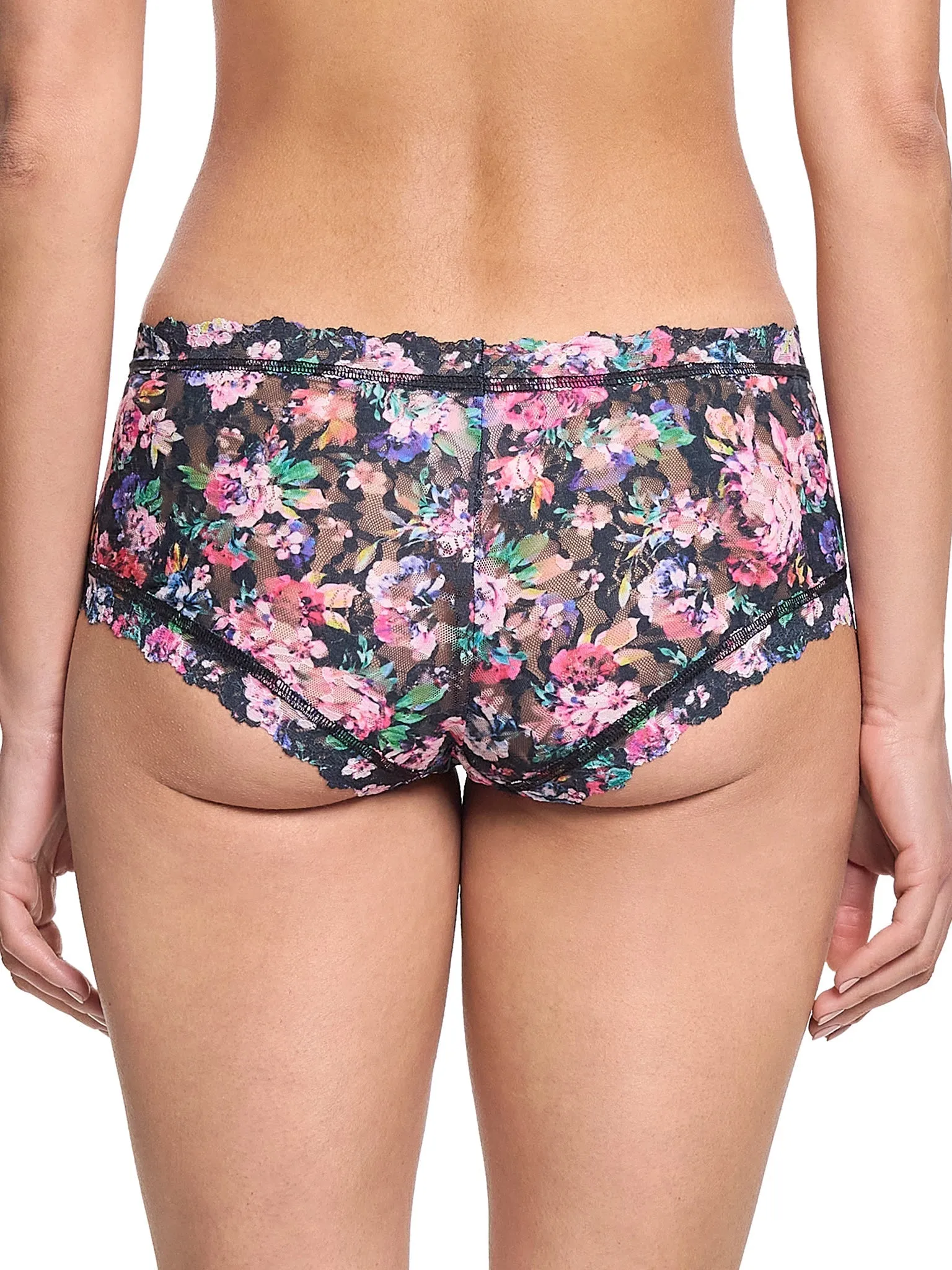 Printed Signature Lace® Boyshort Dark Peonies Sale sold by Hanky Panky product image thumbnail 2