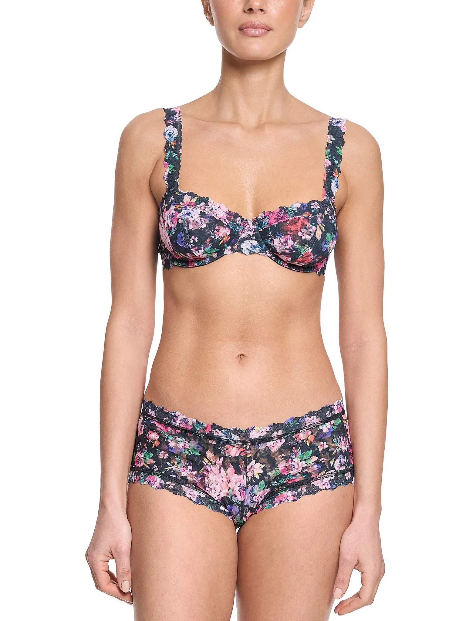 Printed Signature Lace® Boyshort Dark Peonies Sale sold by Hanky Panky product image thumbnail 3