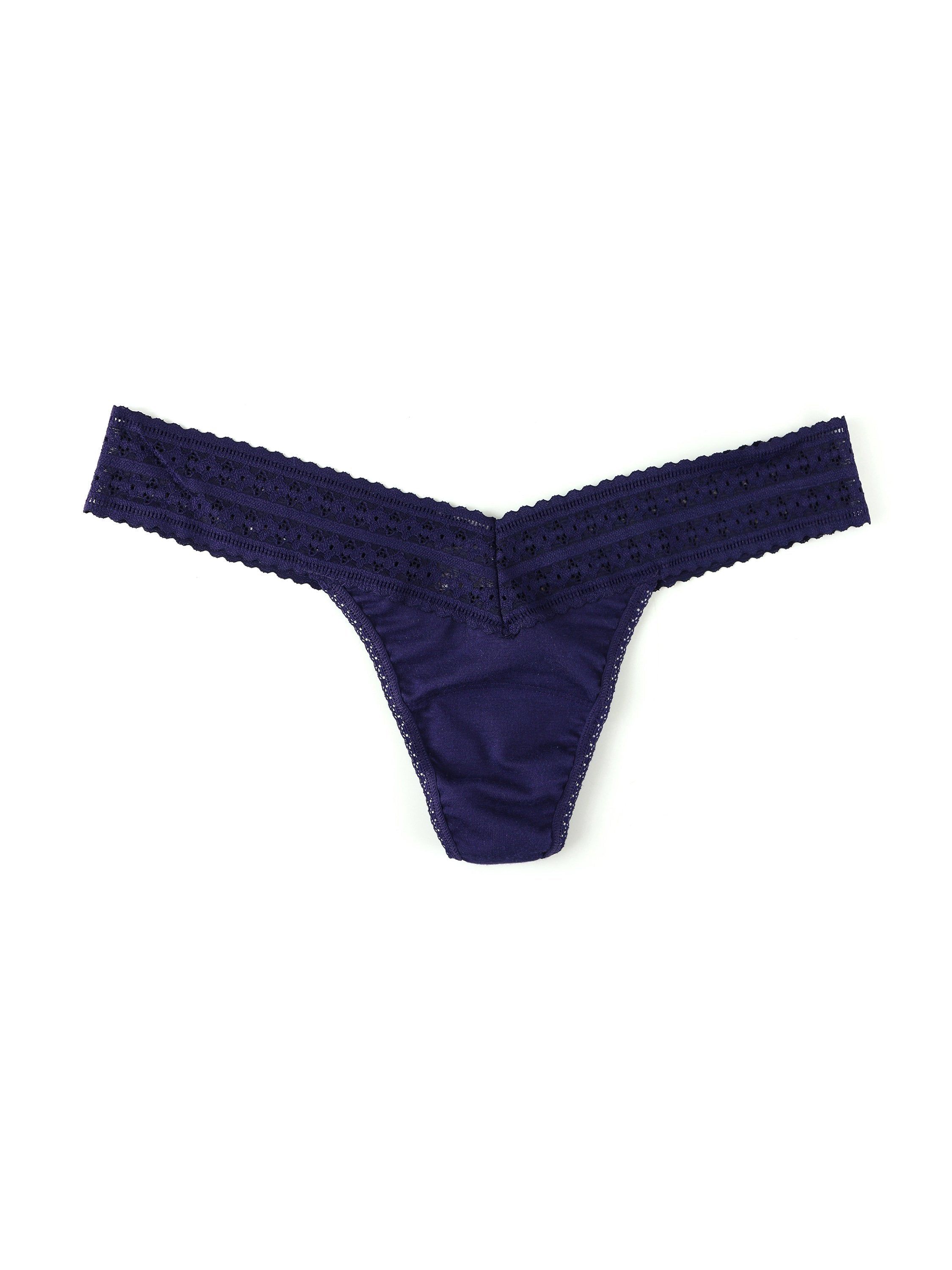 DreamEase™ Low Rise Thong Indigo sold by Hanky Panky