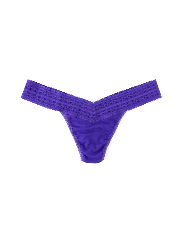 DreamEase® Low Rise Thong Electric Purple Sale sold by Hanky Panky
