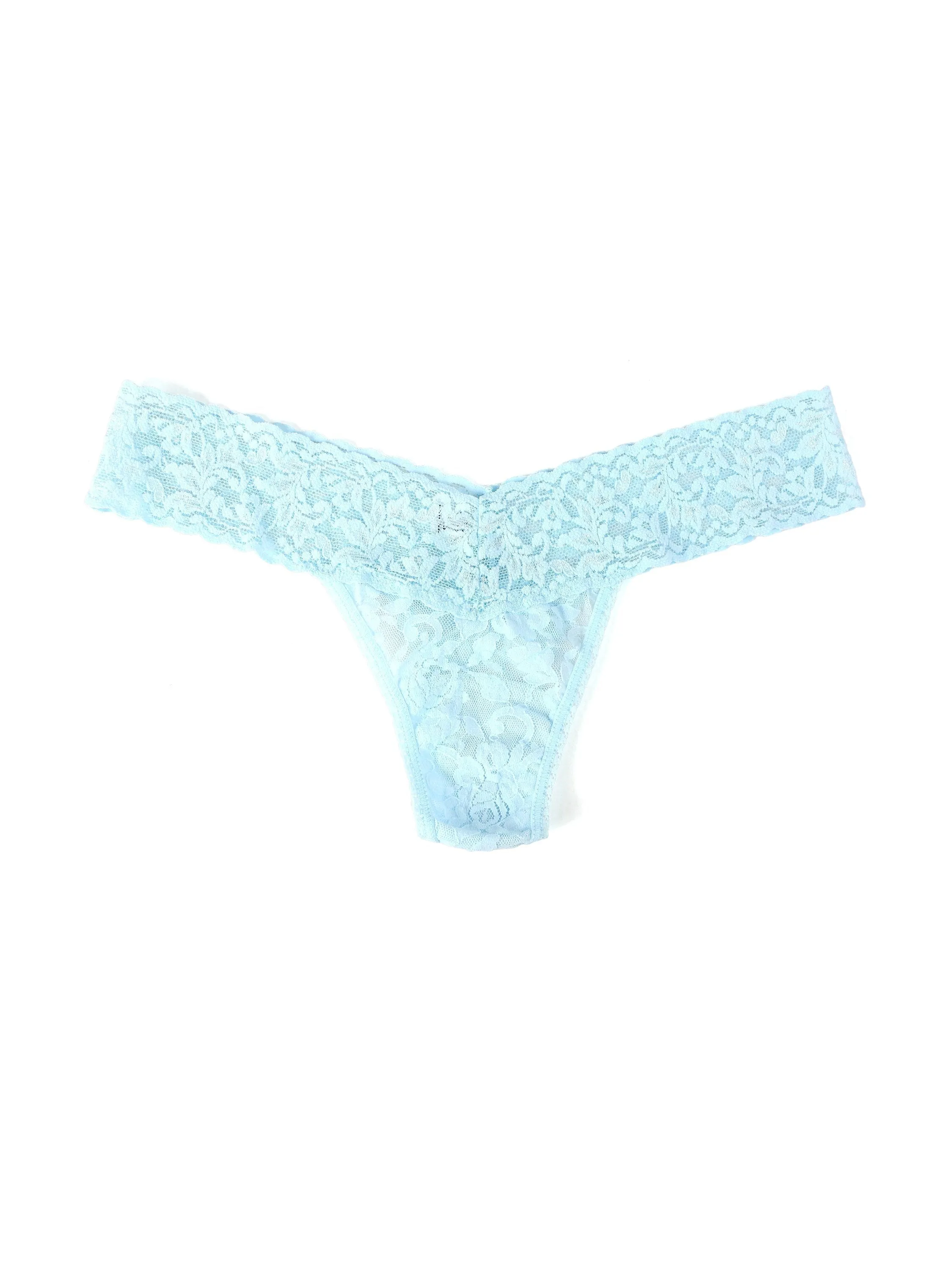 Signature Lace Low Rise Thong Celeste Blue Sale sold by Hanky Panky product image thumbnail 2