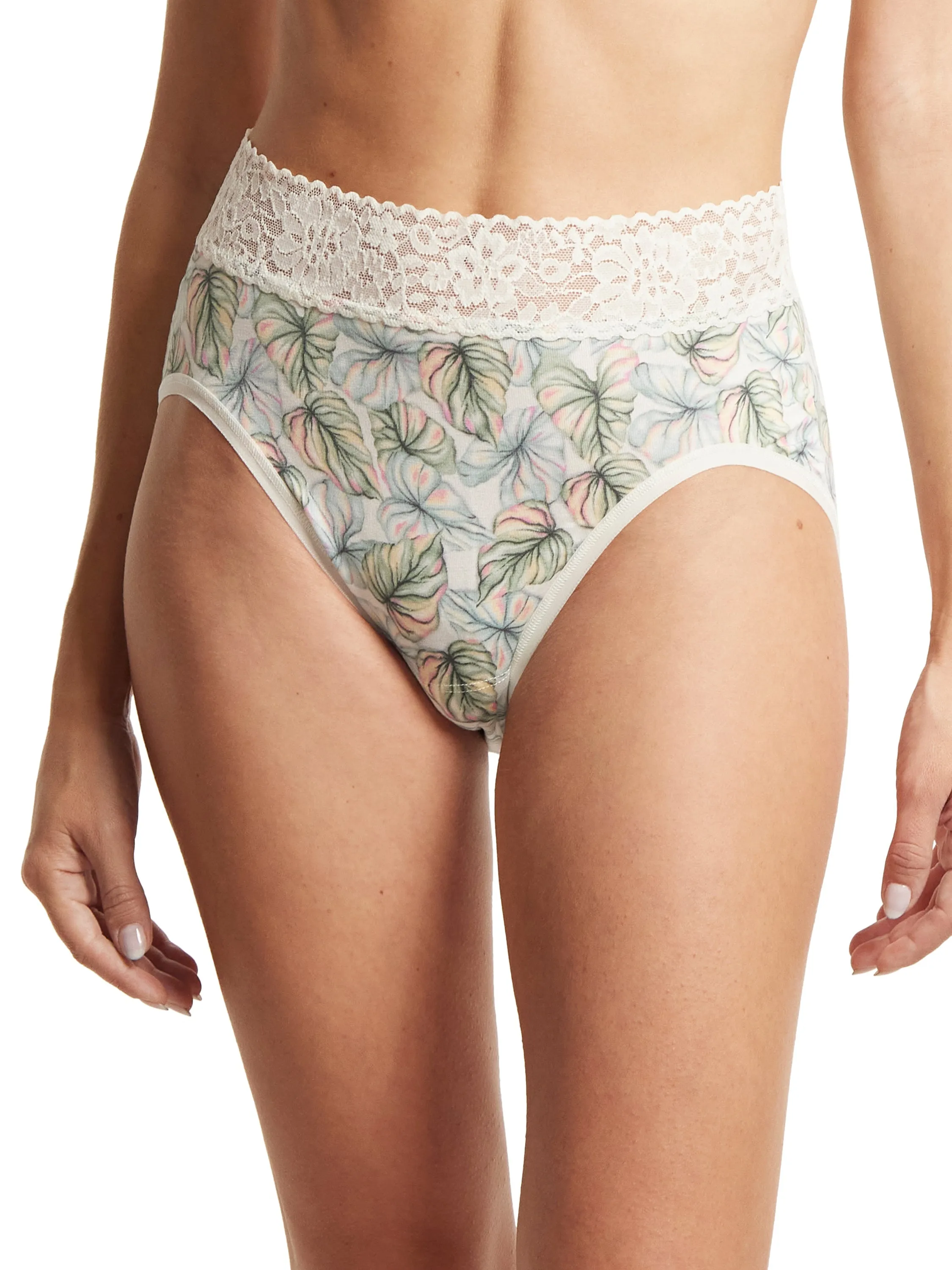 DreamEase® Printed French Brief Begonia Leaf sold by Hanky Panky