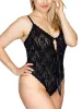 &oh™ Plus Size Signature Lace Crotchless Teddy Black Sale sold by Hanky Panky