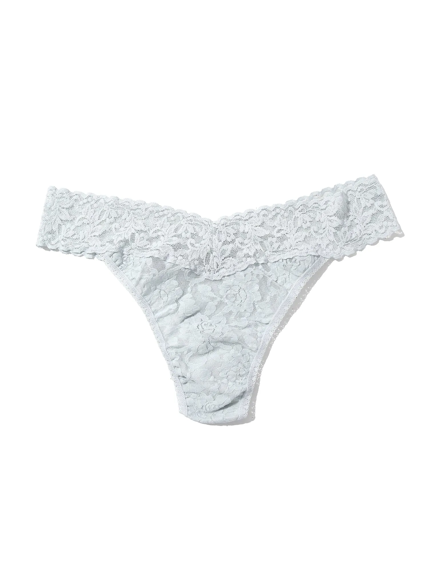 Signature Lace Original Rise Thong Pearl Grey Sale sold by Hanky Panky
