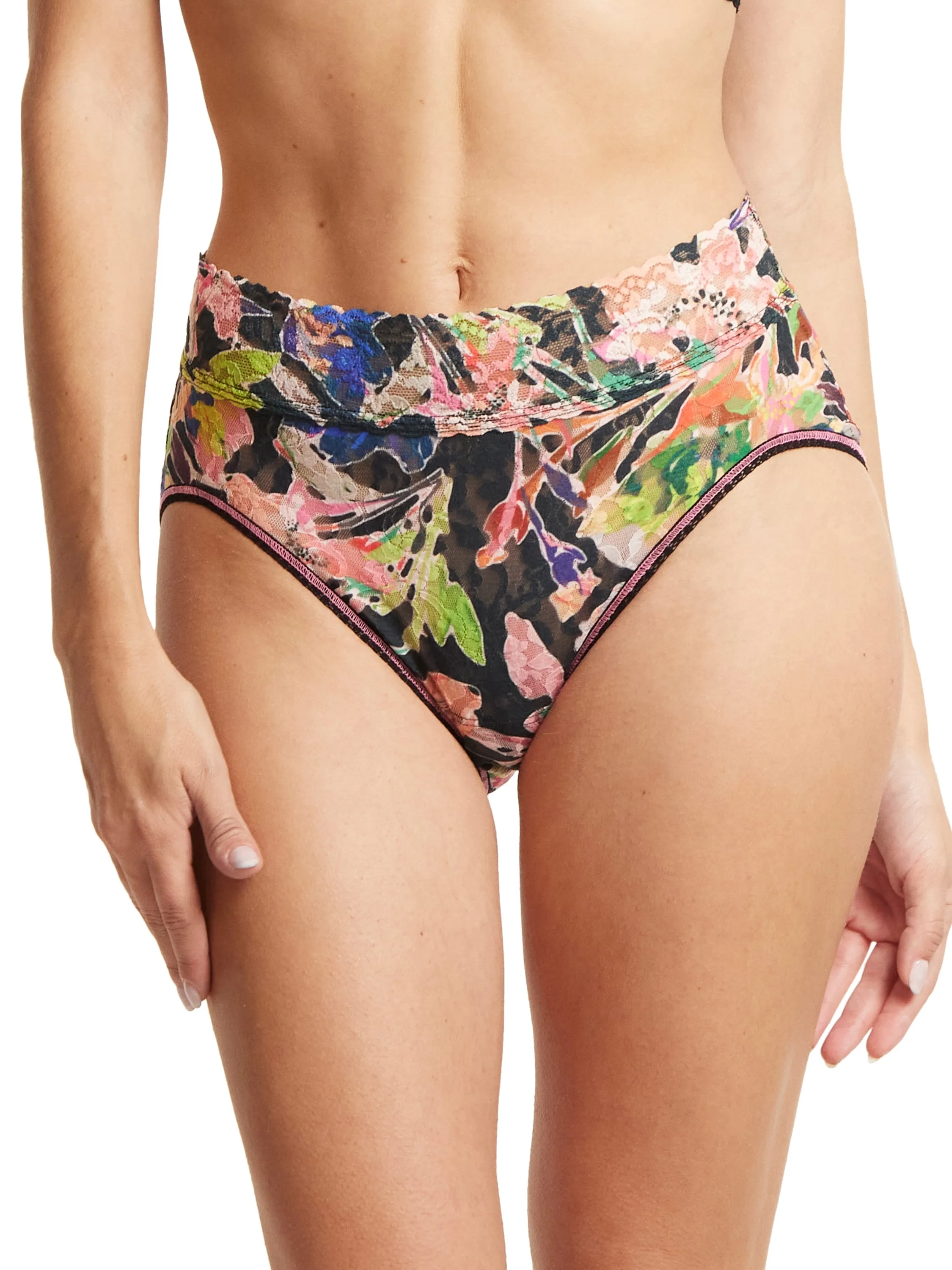 Printed Signature Lace French Brief Unapologetic Sale sold by Hanky Panky