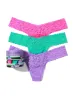 Holiday 3 Pack Signature Lace Low Rise Thongs sold by Hanky Panky