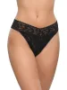 3 Pack Signature Lace® Original Rise Thongs Black sold by Hanky Panky
