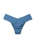 BreatheSoft® Natural Rise Thong Rainy Day Blue Sale sold by Hanky Panky