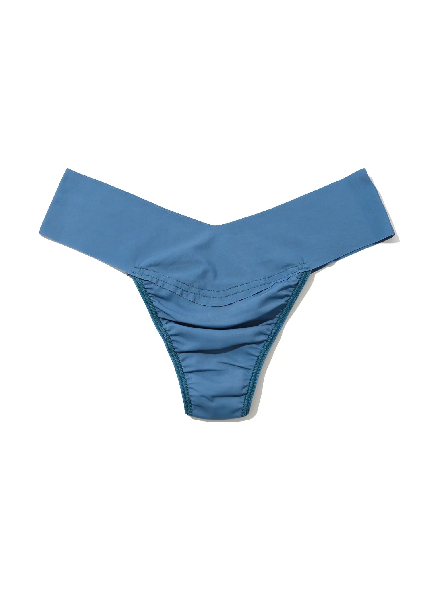 BreatheSoft™ Natural Rise Thong Rainy Day Blue Sale sold by Hanky Panky product image thumbnail 3