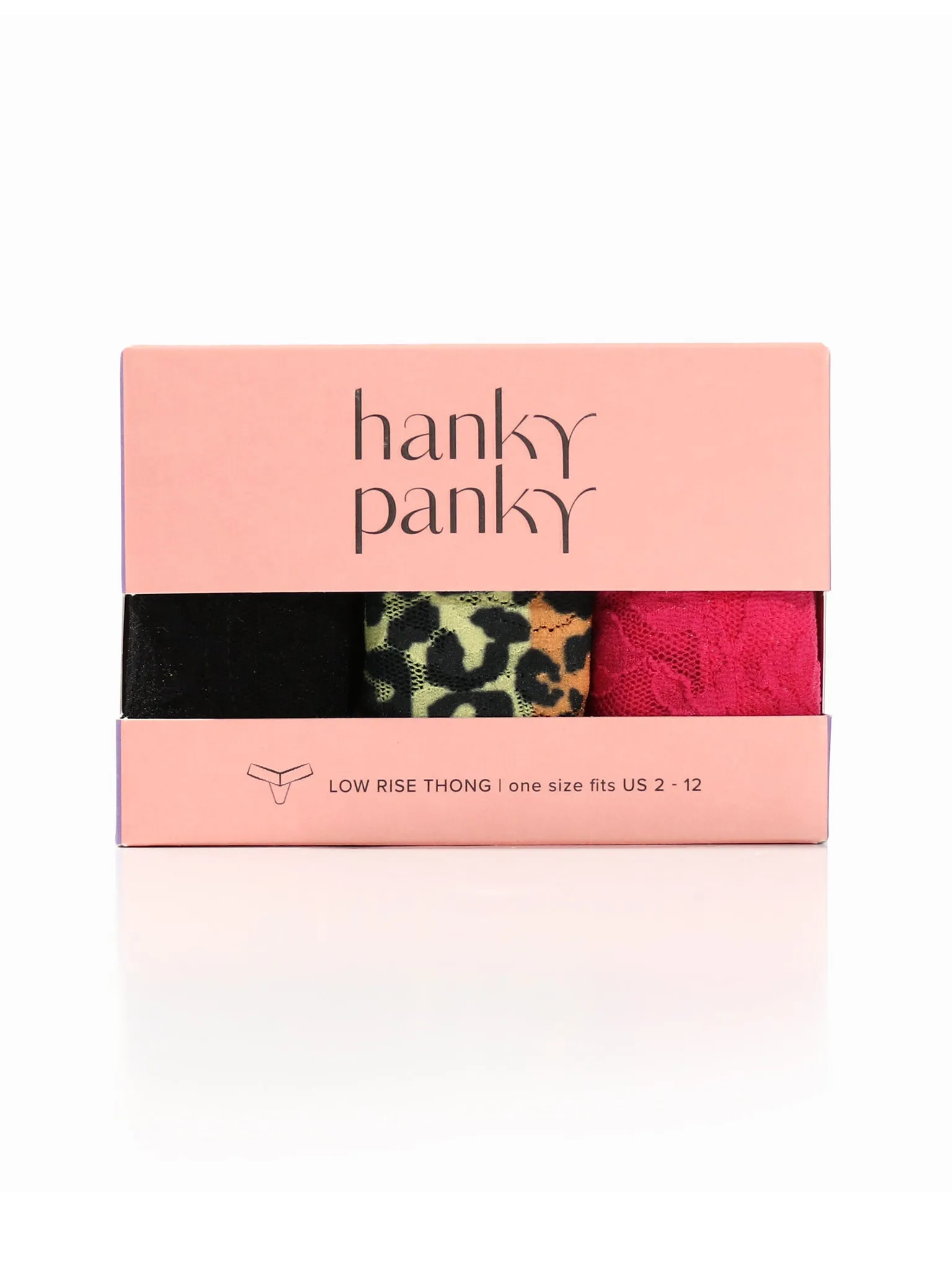 3 Pack Low Rise Thongs It's Electric Sale sold by Hanky Panky product image thumbnail 3