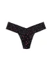 Cross Dyed Leopard Low Rise Thong Black/Tulip Pink Sale sold by Hanky Panky