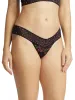 Cross Dyed Leopard Low Rise Thong Black/Tulip Pink Sale sold by Hanky Panky