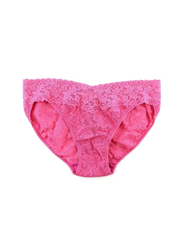 Signature Lace V-Kini Dragon Fruit Pink sold by Hanky Panky