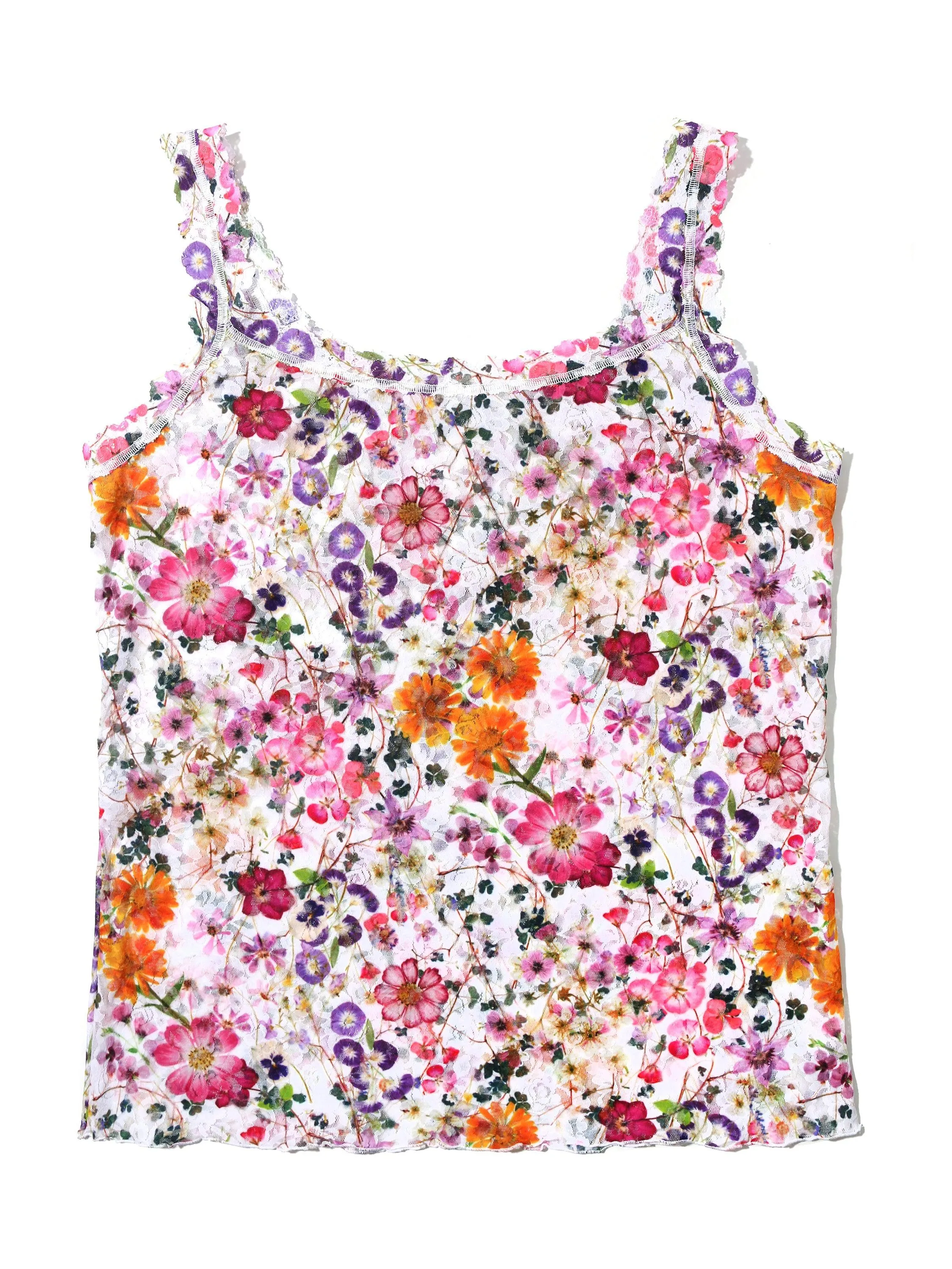 Plus Size Printed Signature Lace Cami Pressed Bouquet Sale sold by Hanky Panky