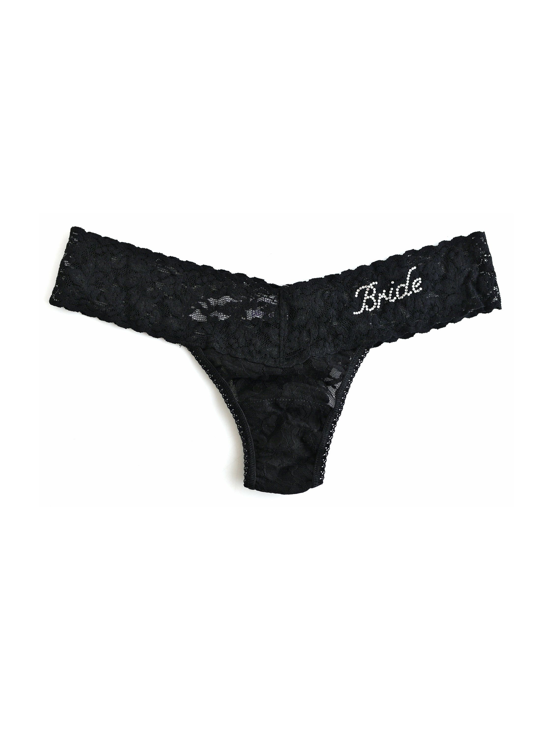 Bride Crystal Signature Lace Low Rise Thong sold by Hanky Panky product image thumbnail 3
