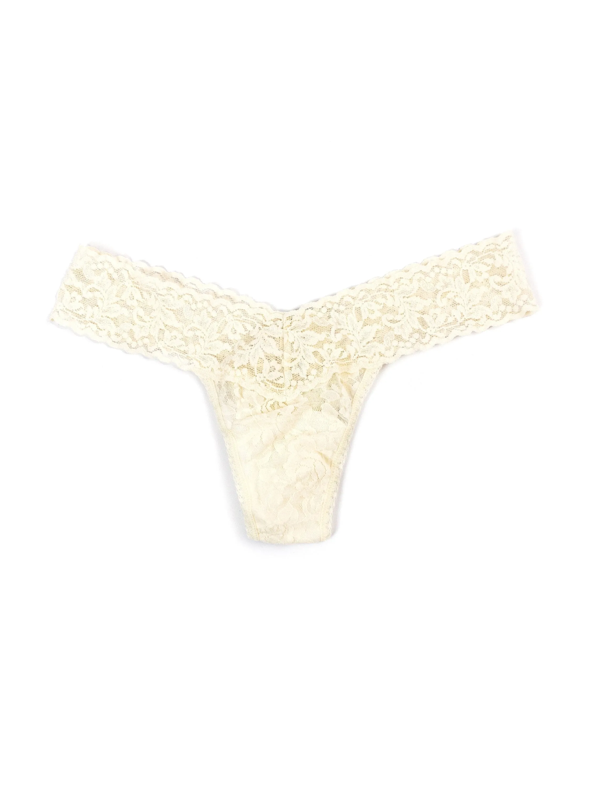 4911® Signature Lace® Low Rise Thong Vanilla sold by Hanky Panky product image thumbnail 2