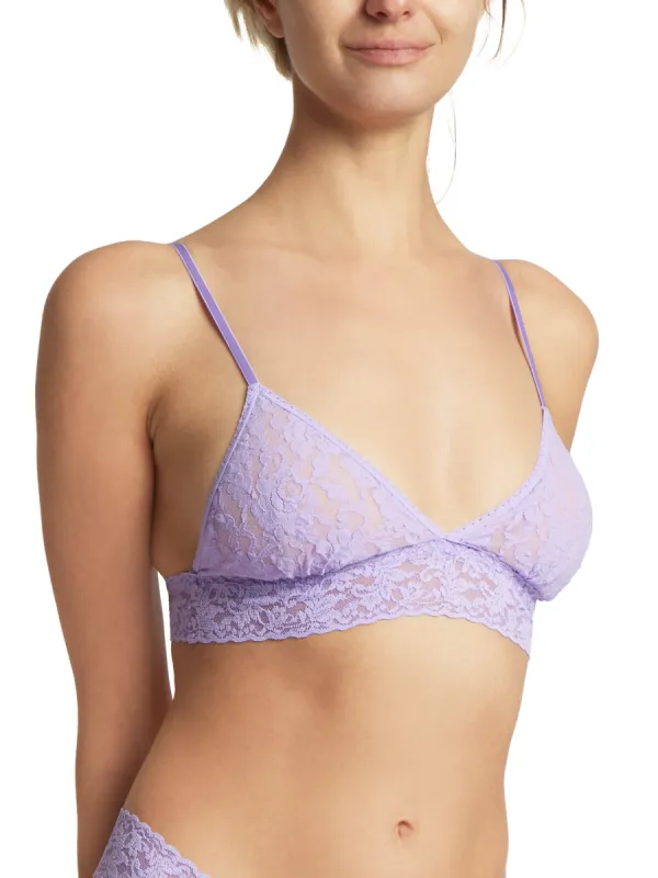 Signature Lace Padded Triangle Bralette Wisteria Purple Sale sold by Hanky Panky