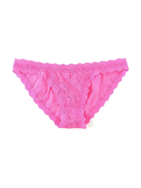 Signature Lace Brazilian Bikini Fiesta Pink sold by Hanky Panky