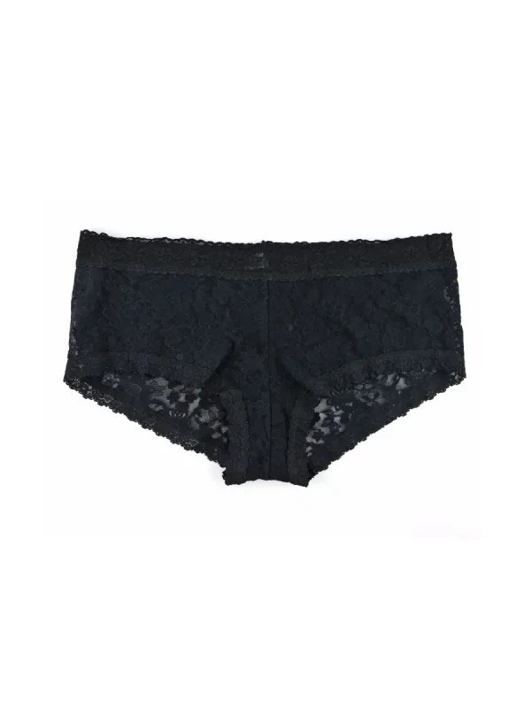 Daily Lace™ Plus Size Boyshort Black Sale sold by Hanky Panky