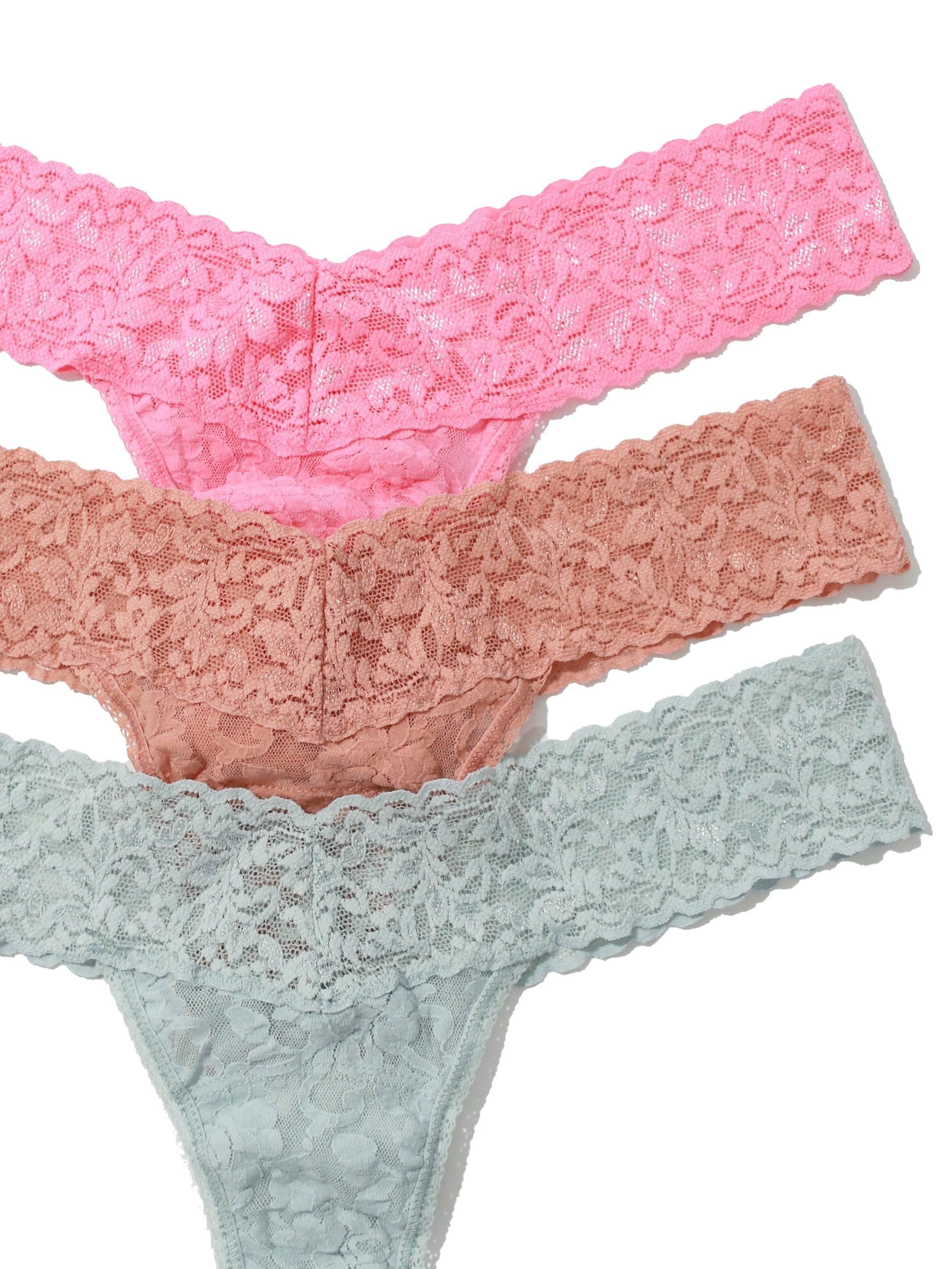 Holiday 3 Pack Signature Lace Low Rise Thongs Sale sold by Hanky Panky product image thumbnail 2