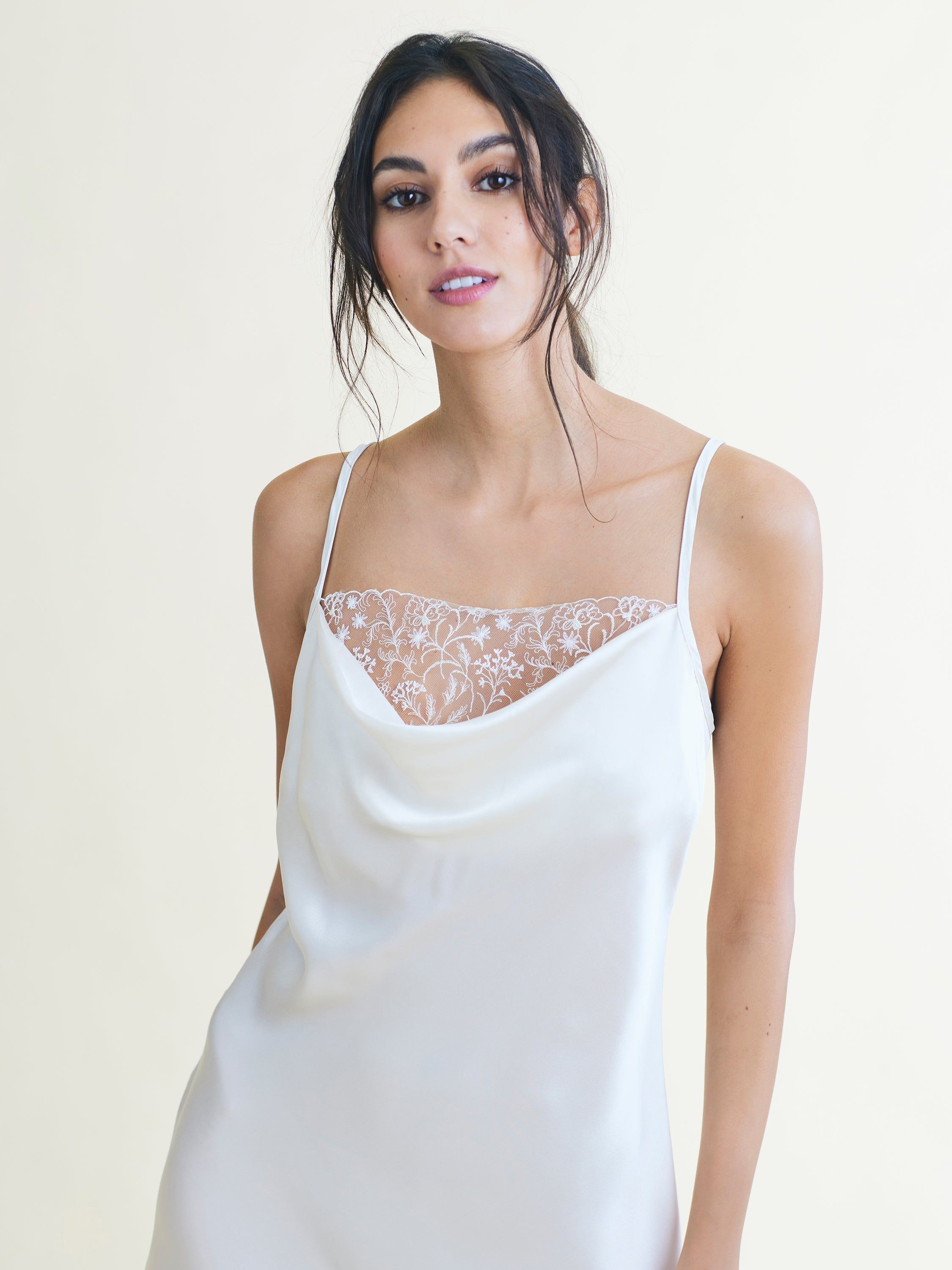 Atelier Bridal Cowl Neck Chemise sold by Hanky Panky