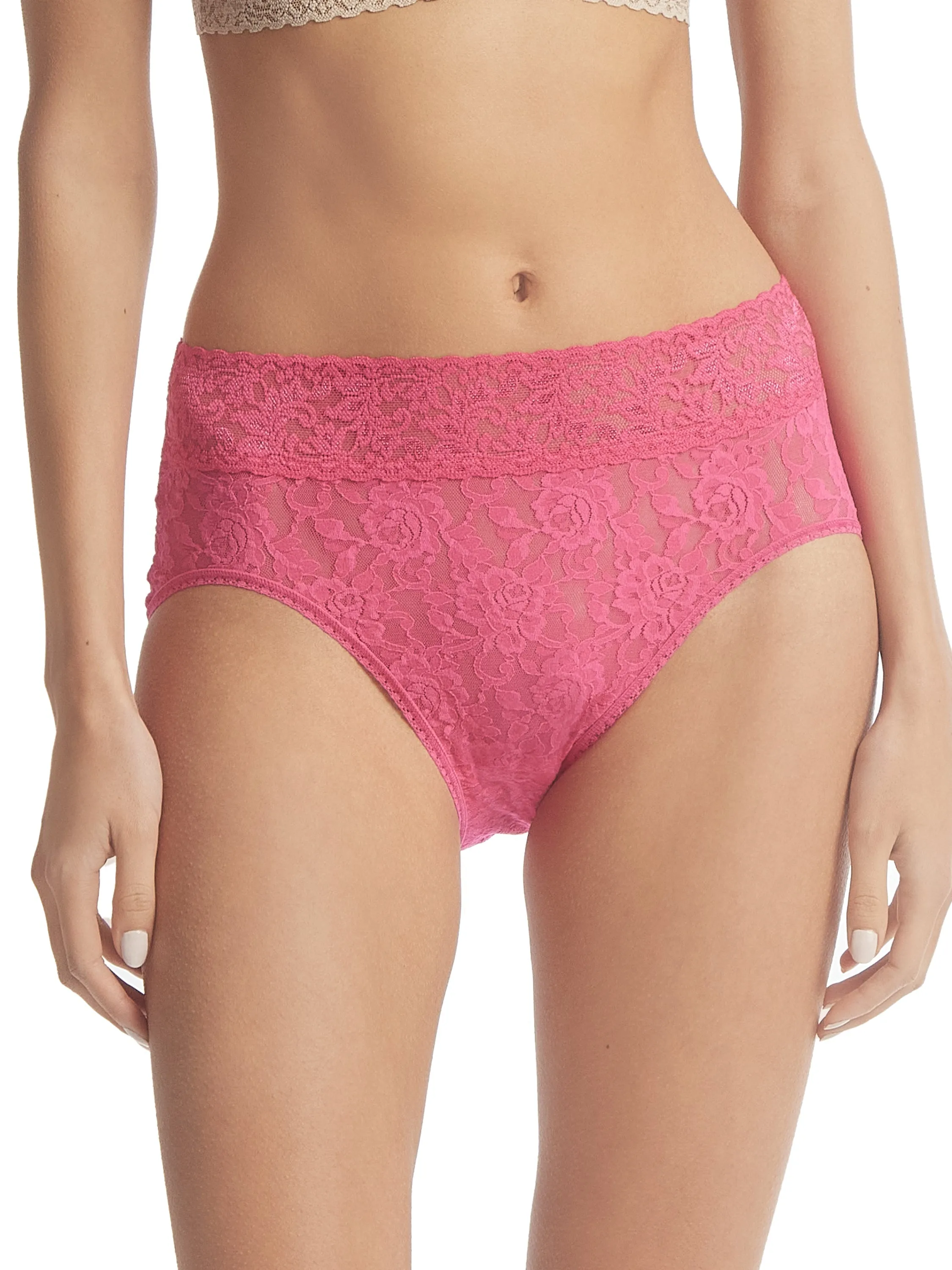 Signature Lace French Brief Vivid Coral Sale sold by Hanky Panky