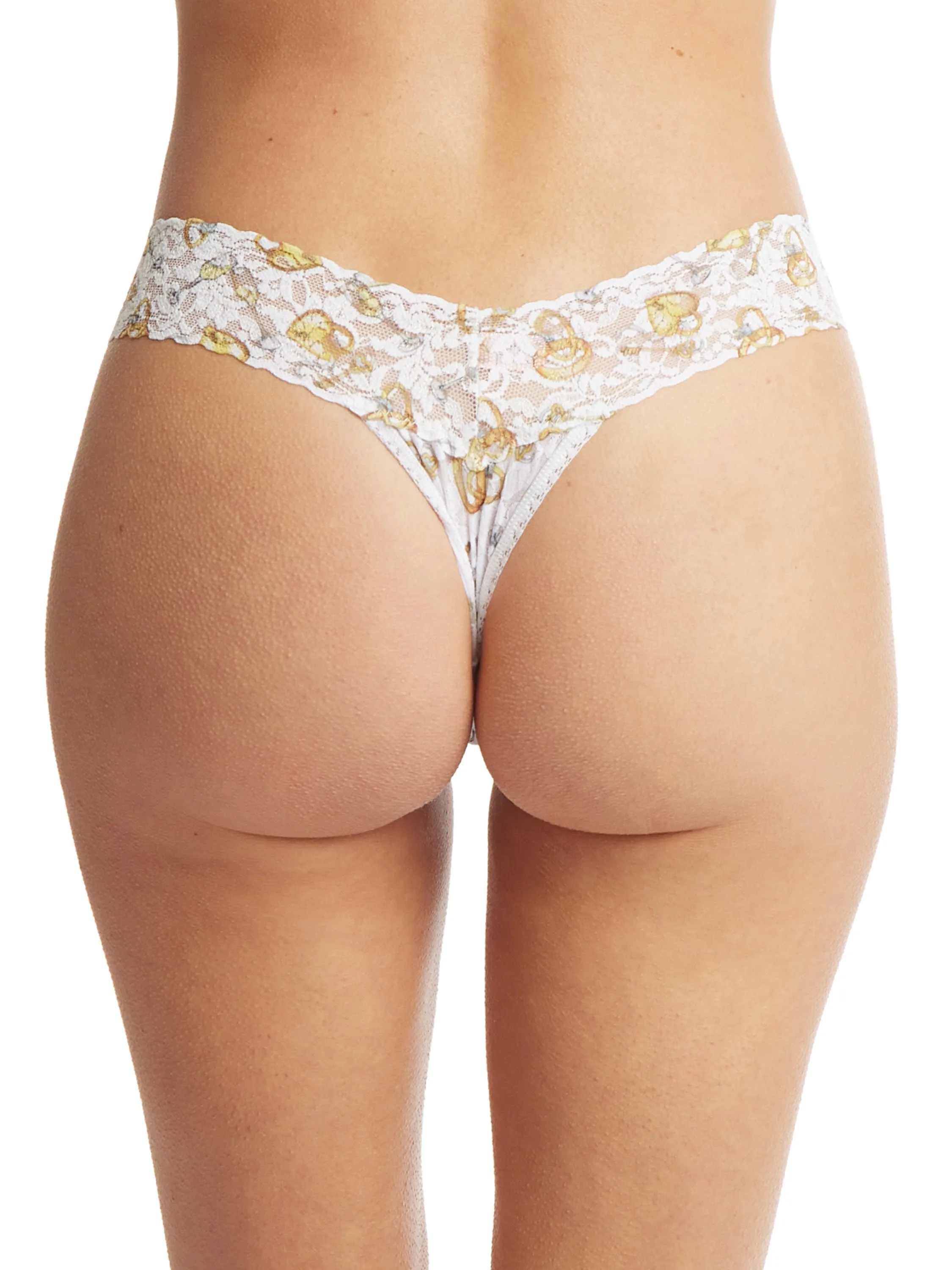 Printed Signature Lace Low Rise Thong Forever Gold Sale sold by Hanky Panky product image thumbnail 2