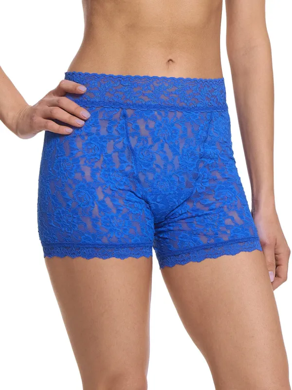 Signature Lace Boxer Brief Across The Pond Blue Sale sold by Hanky Panky