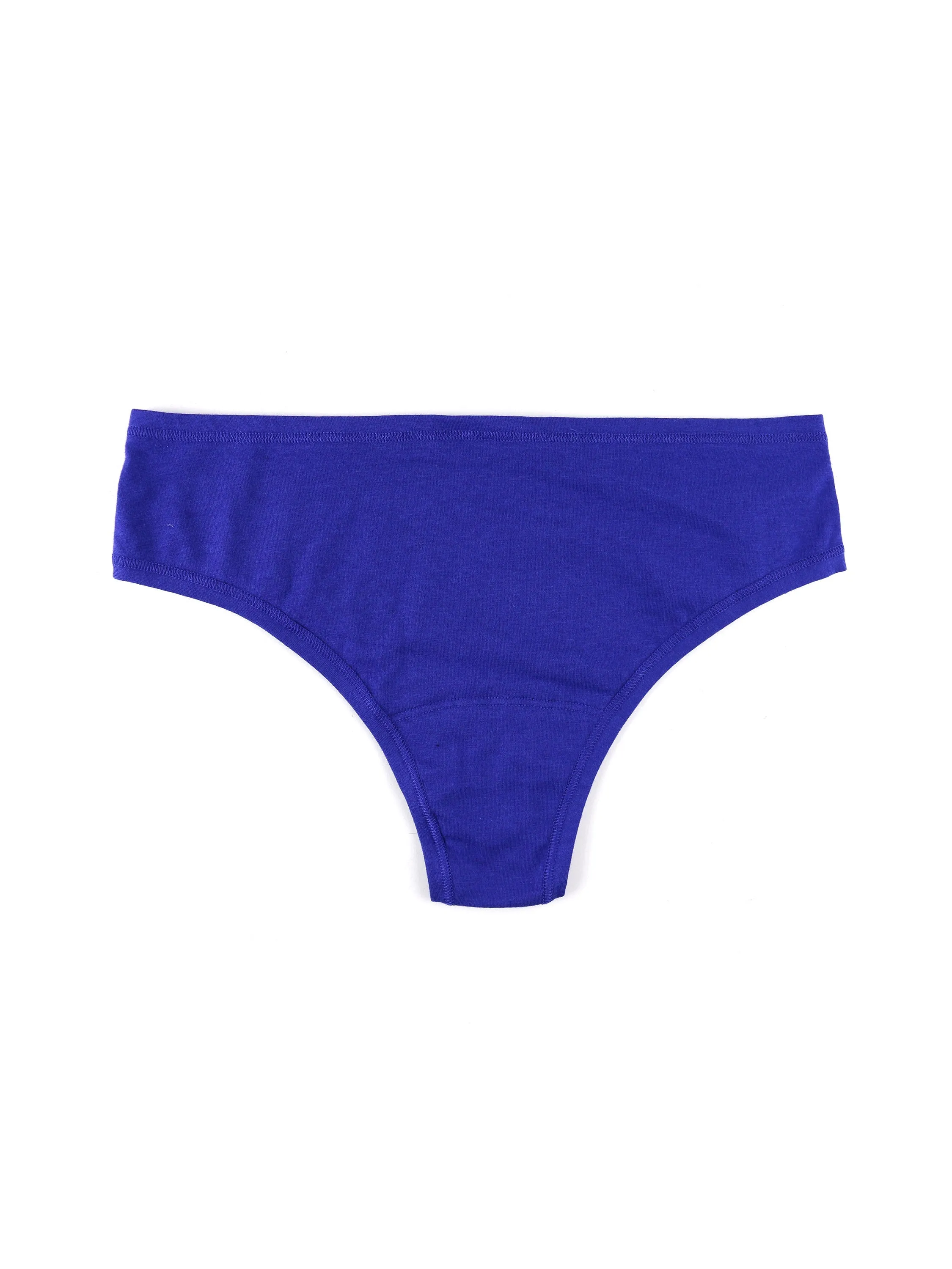 PlayStretch™ Natural Rise Thong Lapis Blue sold by Hanky Panky