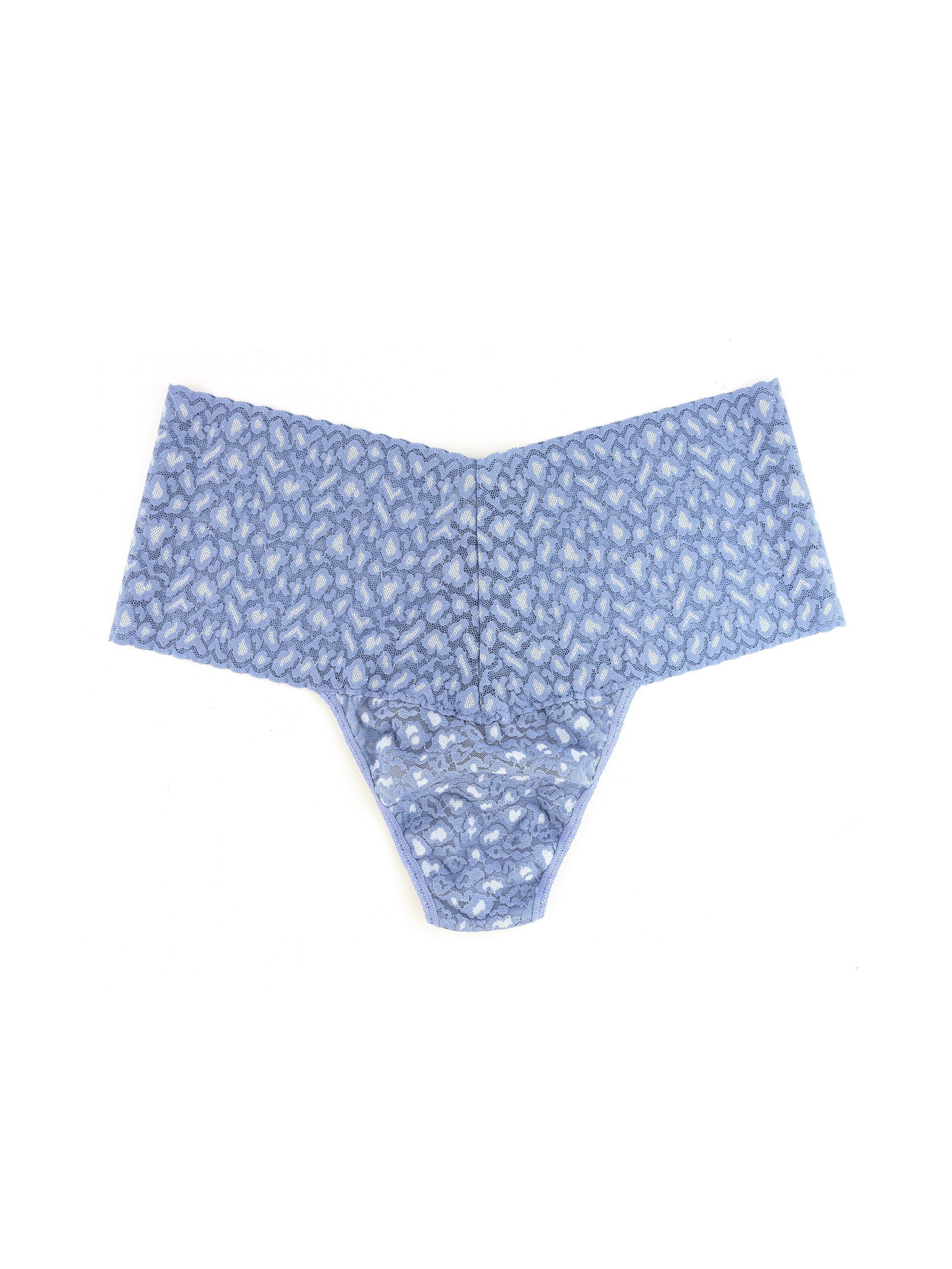 Cross Dye Leopard Plus Retro Thong sold by Hanky Panky