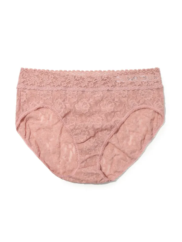 Plus Size Signature Lace French Brief Desert Rose Pink Sale sold by Hanky Panky