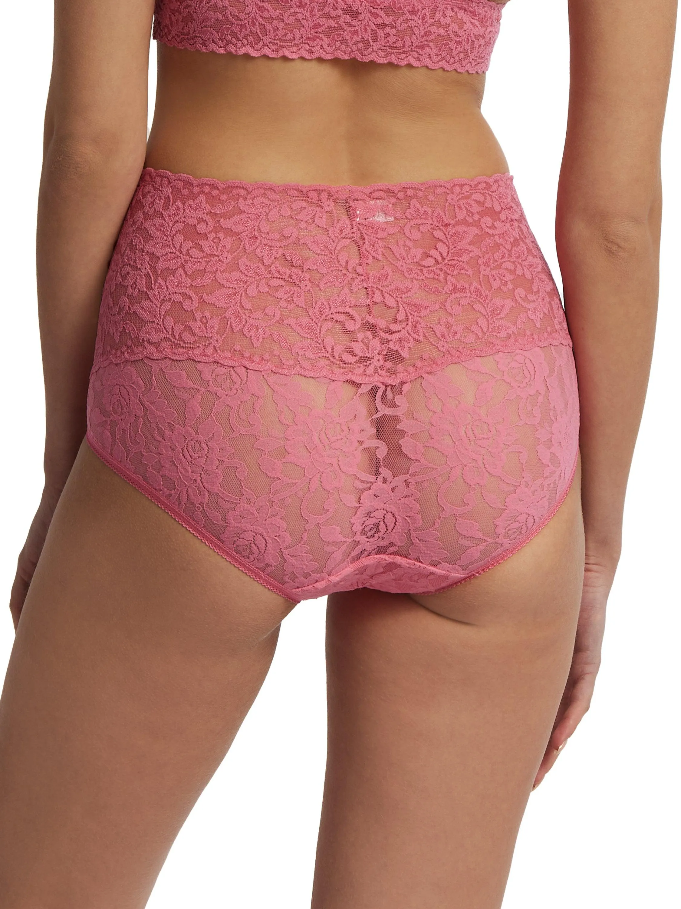 Retro Lace V-Kini Guava Pink sold by Hanky Panky product image thumbnail 2