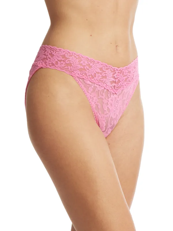 Signature Lace V-Kini Taffy Pink Sale sold by Hanky Panky
