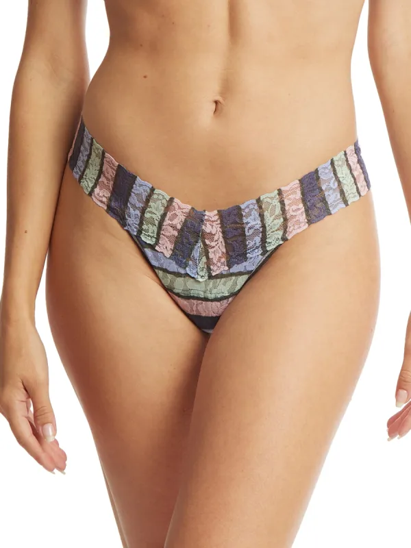 Printed Signature Lace Low Rise Thong Amalfi Coast Sale sold by Hanky Panky