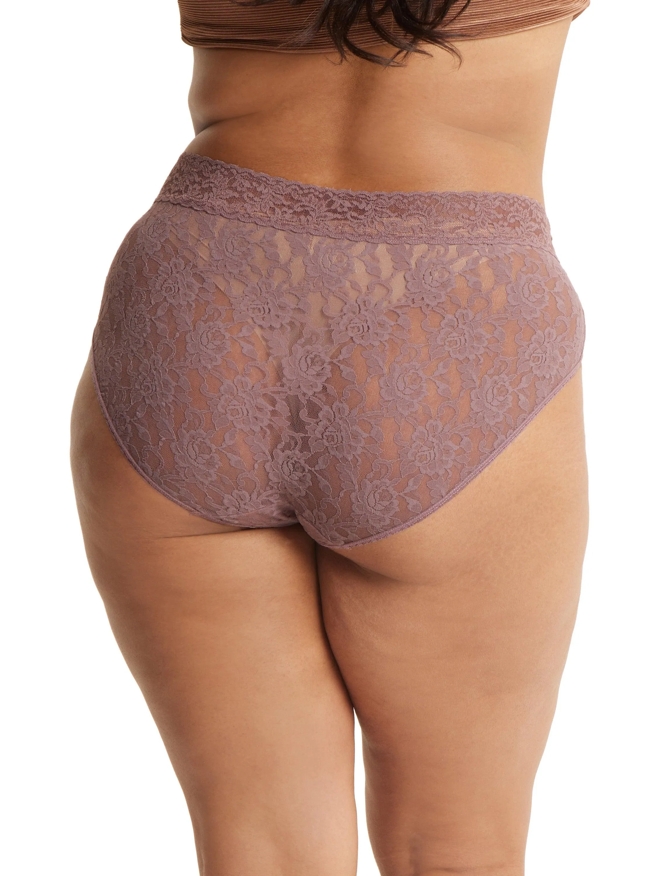 Plus Size Signature Lace French Brief Artichoke Heart Purple Sale sold by Hanky Panky product image thumbnail 3