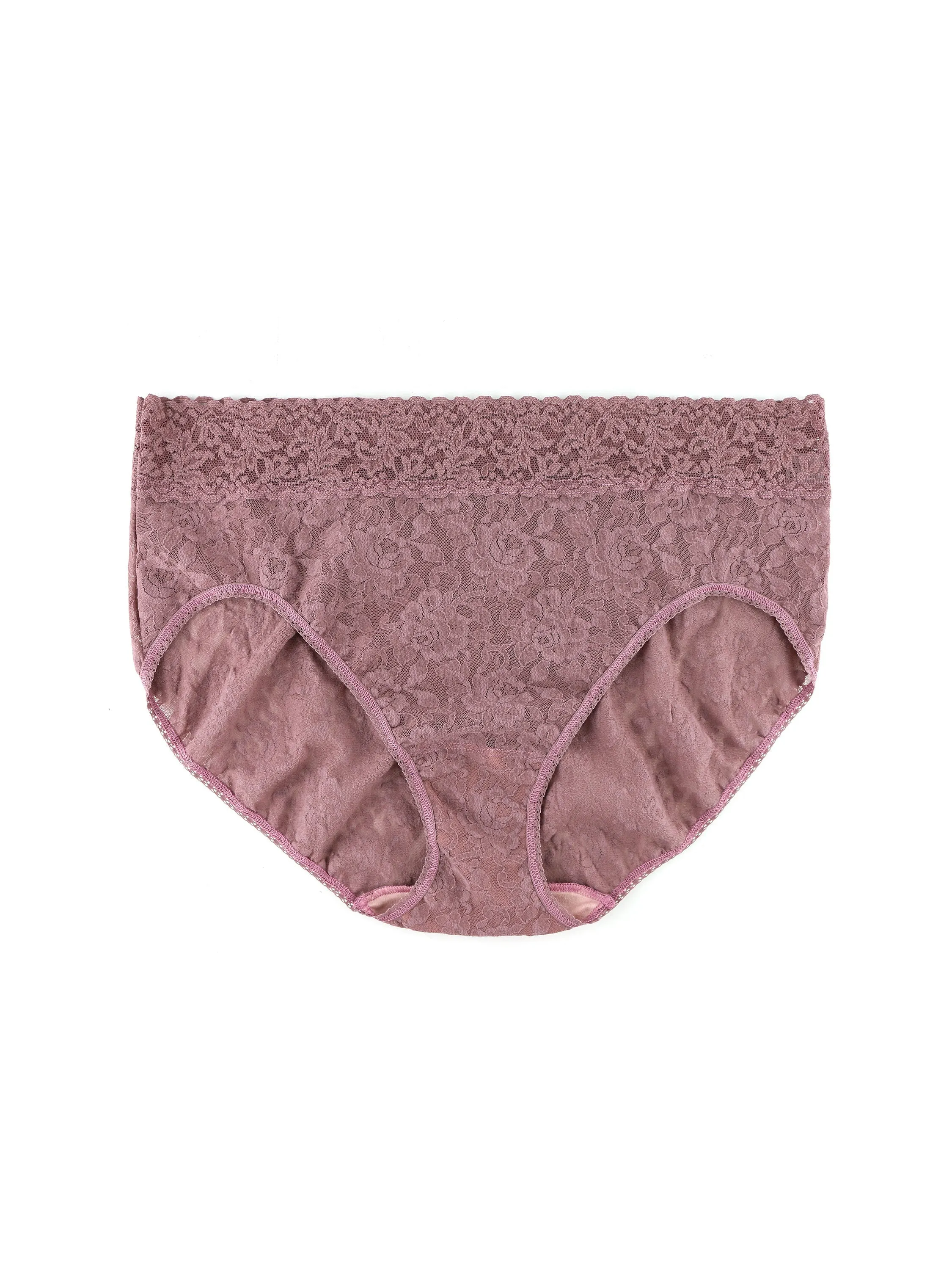 Plus Size Signature Lace French Brief Artichoke Heart Purple Sale sold by Hanky Panky