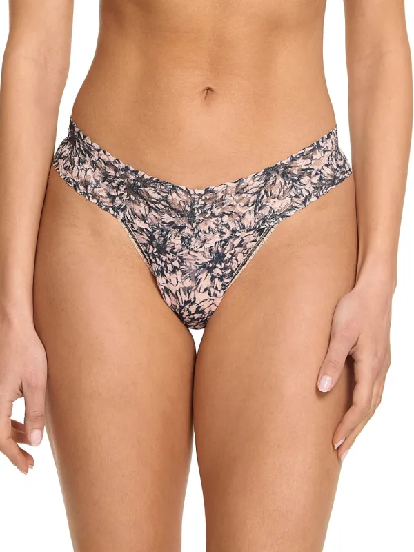 Printed Signature Lace Low Rise Thong Outline Sale sold by Hanky Panky