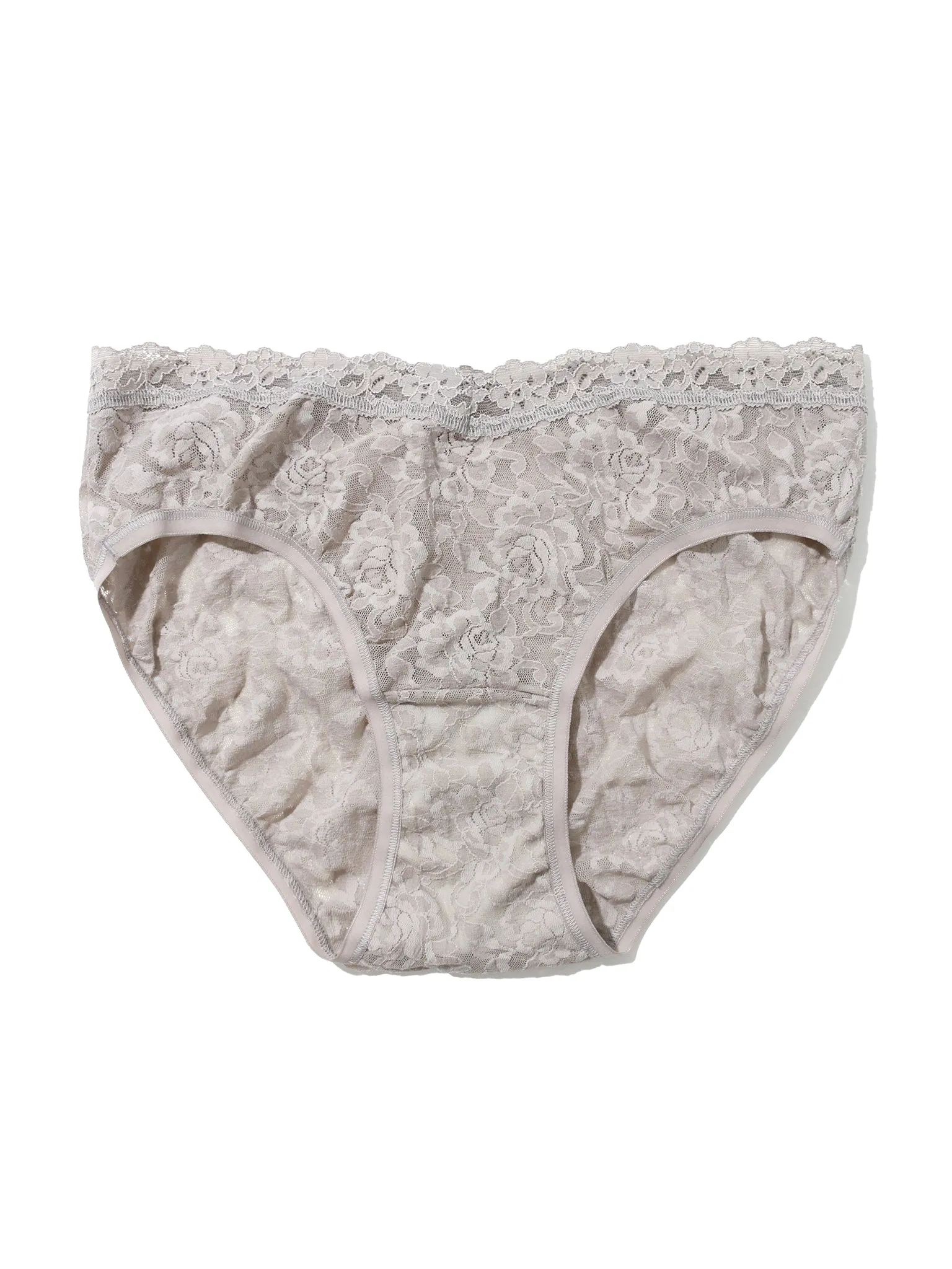 Signature Lace® V-Front High Cut Brief Sleep In Grey Sale sold by Hanky Panky product image thumbnail 4