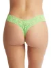 Signature Lace Low Rise Thong Kiwi Punch Green sold by Hanky Panky