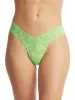 Signature Lace Low Rise Thong Kiwi Punch Green sold by Hanky Panky