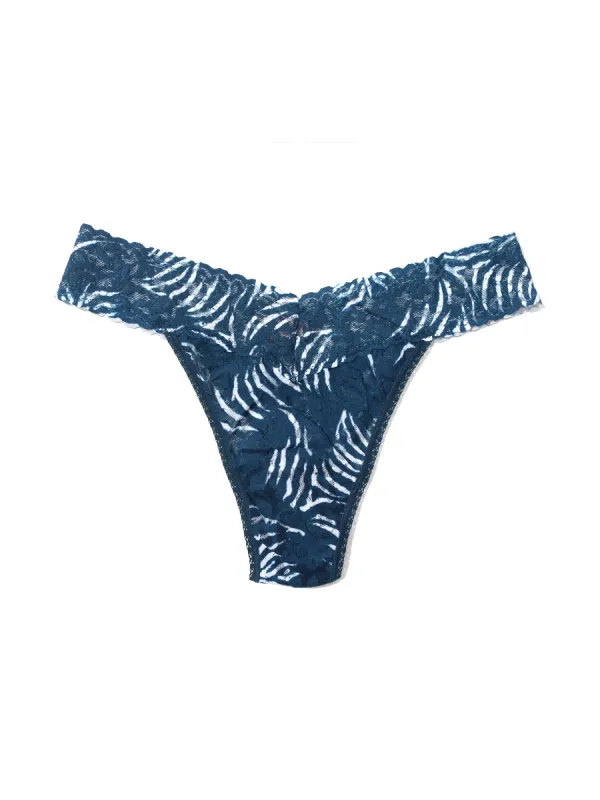 Printed Signature Lace Original Rise Thong Runaway Sale sold by Hanky Panky